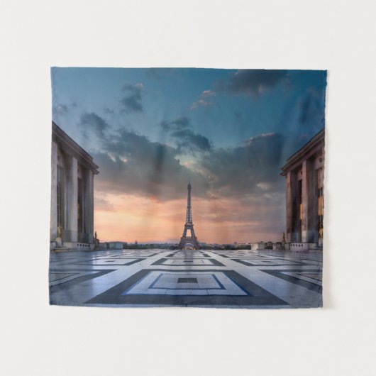 Monumenten De Eiffel Tower Wandkleed (Voorkant (horizontaal))