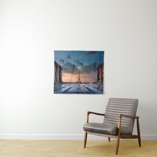 Monumenten De Eiffel Tower Wandkleed (In Situ (horizontaal))