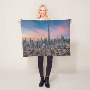 Monumenten   Dubai Cityscape Fleece Deken