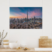 Monumenten | Dubai Cityscape Poster (Keuken)