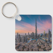 Monumenten | Dubai Cityscape Sleutelhanger (Voorkant)