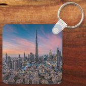 Monumenten | Dubai Cityscape Sleutelhanger (Achterkant)