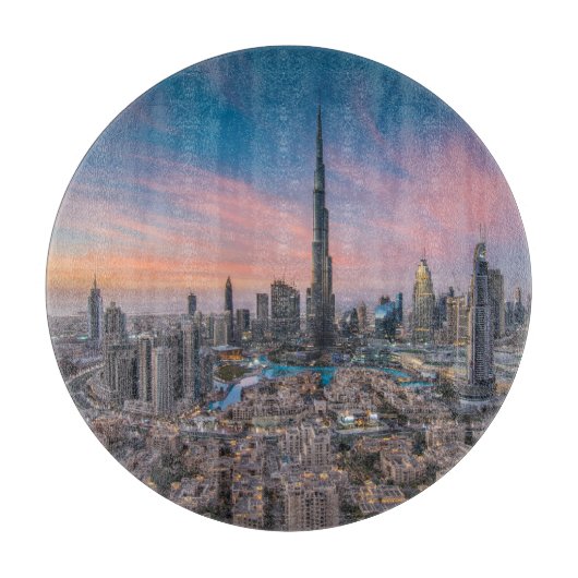 Monumenten | Dubai Cityscape Snijplank (Voorkant)
