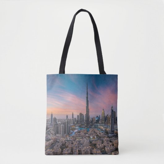 Monumenten | Dubai Cityscape Tote Bag (Voorkant)