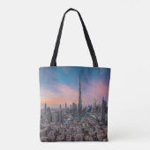 Monumenten | Dubai Cityscape Tote Bag (Achterkant)