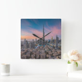 Monumenten | Dubai Cityscape Vierkante Klok (Huis)
