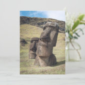 Monumenten | Easter Island, Chile Bedankkaart (Staand voorkant)