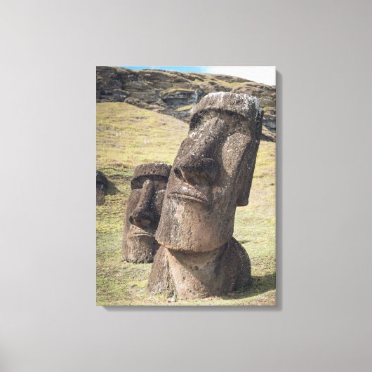 Monumenten | Easter Island, Chile Canvas Afdruk (Voorkant)