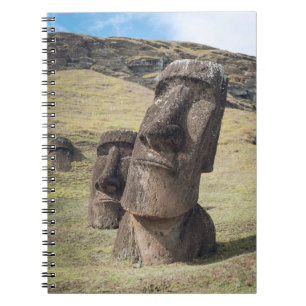 Monumenten Easter Island, Chile Notitieboek