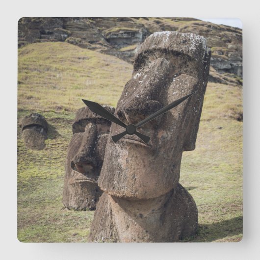 Monumenten | Easter Island, Chile Vierkante Klok (Voorkant)