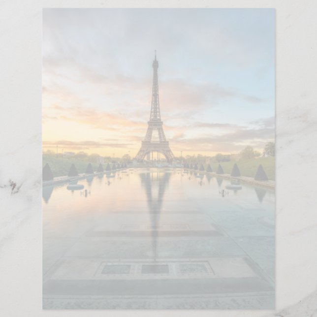 Monumenten Eiffel Tower Sunrise (Voorkant)