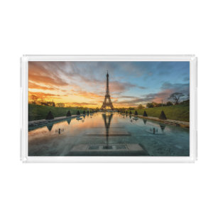 Monumenten Eiffel Tower Sunrise Acryl Dienblad