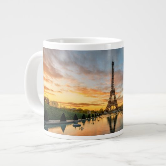 Monumenten Eiffel Tower Sunrise Grote Koffiekop (Links)