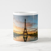Monumenten Eiffel Tower Sunrise Grote Koffiekop (Voorkant)