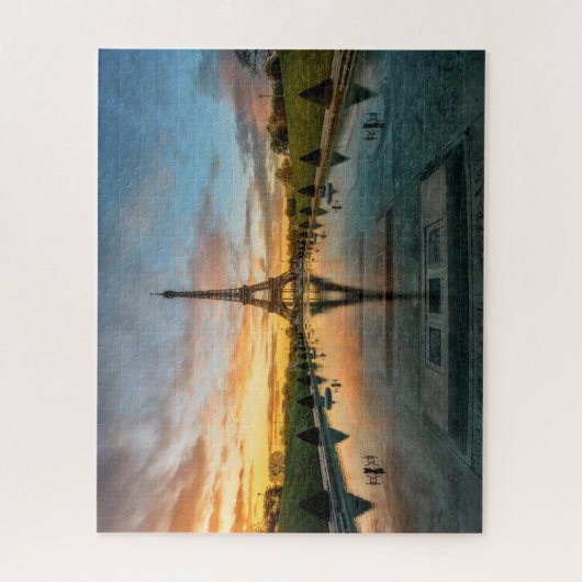 Monumenten Eiffel Tower Sunrise Legpuzzel (Verticaal)