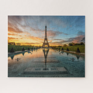 Monumenten Eiffel Tower Sunrise Legpuzzel