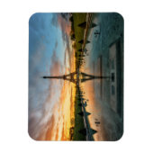 Monumenten Eiffel Tower Sunrise Magneet (Verticaal)