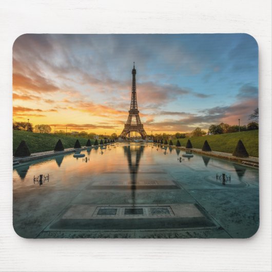 Monumenten Eiffel Tower Sunrise Muismat (Voorkant)