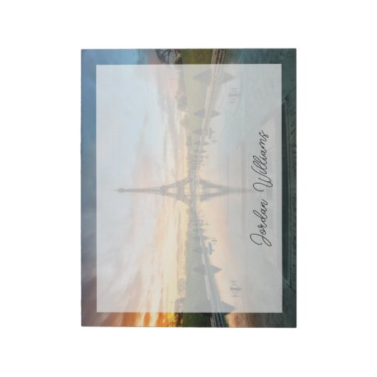 Monumenten Eiffel Tower Sunrise Notitieblok (Linkerzijde)