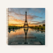 Monumenten Eiffel Tower Sunrise Notitieboek (Voorkant)