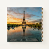 Monumenten Eiffel Tower Sunrise Notitieboek (Achterkant)