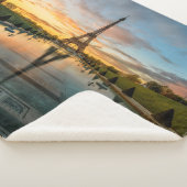 Monumenten Eiffel Tower Sunrise Sherpa Deken (3/4)