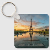 Monumenten Eiffel Tower Sunrise Sleutelhanger (Voorkant)