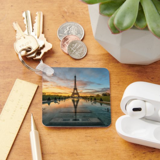 Monumenten Eiffel Tower Sunrise Sleutelhanger (Bureau)