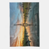 Monumenten Eiffel Tower Sunrise Theedoek (Verticaal)