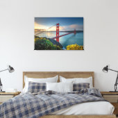 Monumenten | Golden Gate San Francisco Canvas Afdruk (Insitu (Slaapkamer))