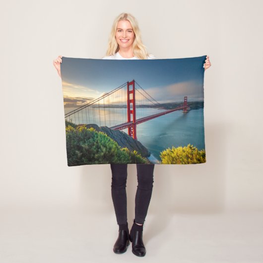 Monumenten | Golden Gate San Francisco Fleece Deken (In situ)