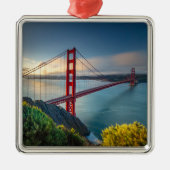 Monumenten | Golden Gate San Francisco Metalen Ornament (Voorkant)