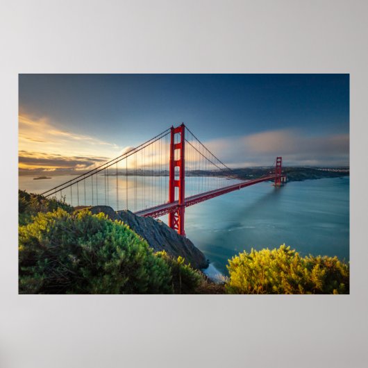 Monumenten | Golden Gate San Francisco Poster (Voorkant)