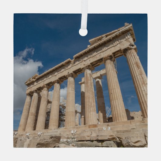 Monumenten Greece Glas Ornament (Achterkant)