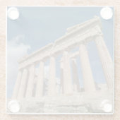 Monumenten Greece Glazen Onderzetter (Achterkant)
