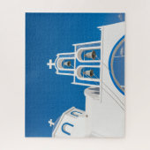 Monumenten | Greek Blue Dome Church Legpuzzel (Verticaal)