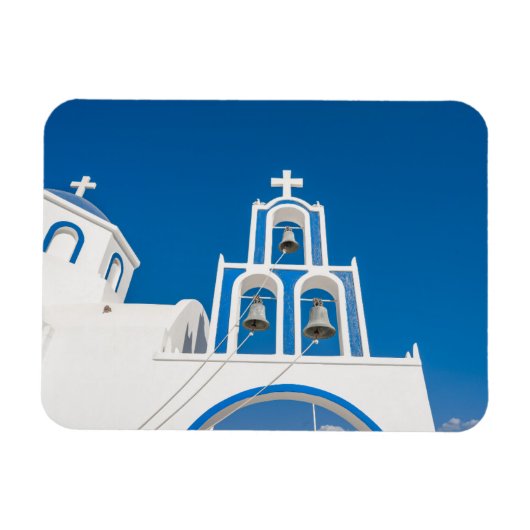 Monumenten | Greek Blue Dome Church Magneet (Horizontaal)