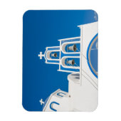 Monumenten | Greek Blue Dome Church Magneet (Verticaal)