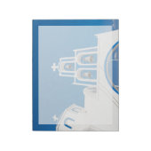 Monumenten | Greek Blue Dome Church Notitieblok (Linkerzijde)