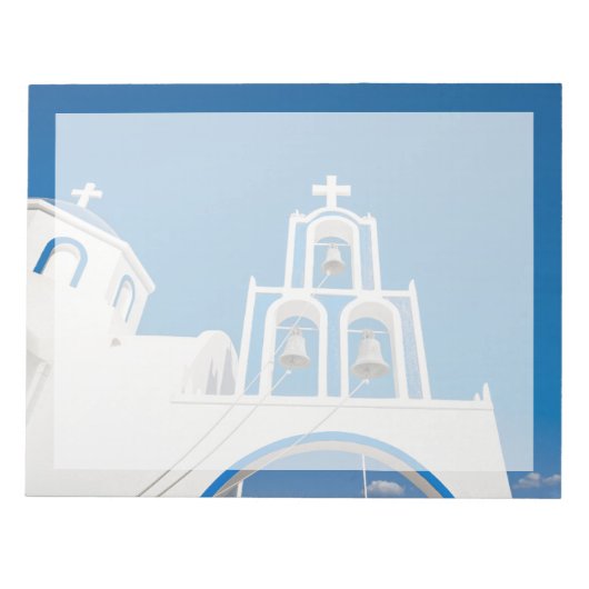 Monumenten | Greek Blue Dome Church Notitieblok (Voorkant)