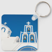Monumenten | Greek Blue Dome Church Sleutelhanger (Achterkant)