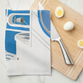 Monumenten | Greek Blue Dome Church Theedoek (Quarter Fold)