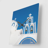 Monumenten | Greek Blue Dome Church Vierkante Klok (Hoek)