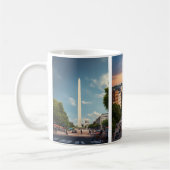 Monumenten in Harmony: Washington DC Skyline Magaz Koffiemok (Links)