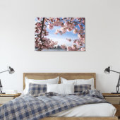Monumenten | Jefferson Memorial Cherry Blossoms Canvas Afdruk (Insitu (Slaapkamer))