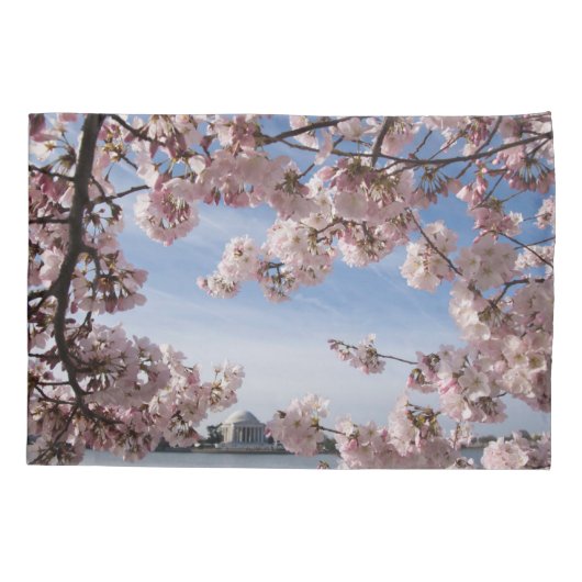 Monumenten | Jefferson Memorial Cherry Blossoms Kussensloop (Achterkant)