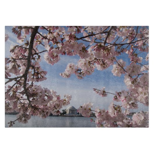Monumenten | Jefferson Memorial Cherry Blossoms Snijplank (Voorkant)