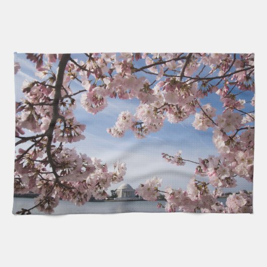 Monumenten | Jefferson Memorial Cherry Blossoms Theedoek (Horizontaal)