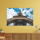Monumenten | Looking Up at the Eiffel Tower Canvas Afdruk (Insitu (Woonkamer))
