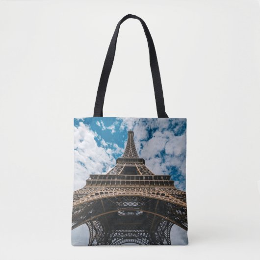Monumenten | Looking Up at the Eiffel Tower Tote Bag (Voorkant)